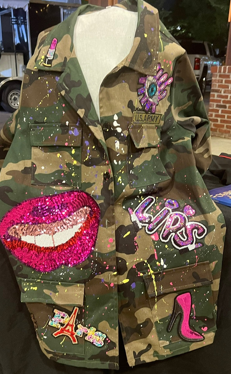 Custom Camo Jacket- EMAIL WFCUTIQ@GMAIL.COM FOR CUSTOM DESIGN